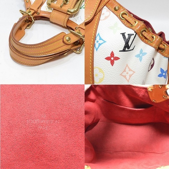 Louis Vuitton Multicolor Theda Canvas Shoulder Bag White - Picture 5 of 6